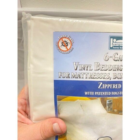 Bedbug Solution Vinyl Mattress Box Spring or Pillows Encasement Twin Size - Picture 3 of 8